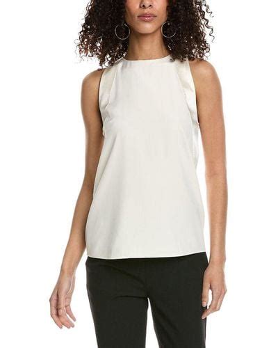 burberry silk sleeveless top.